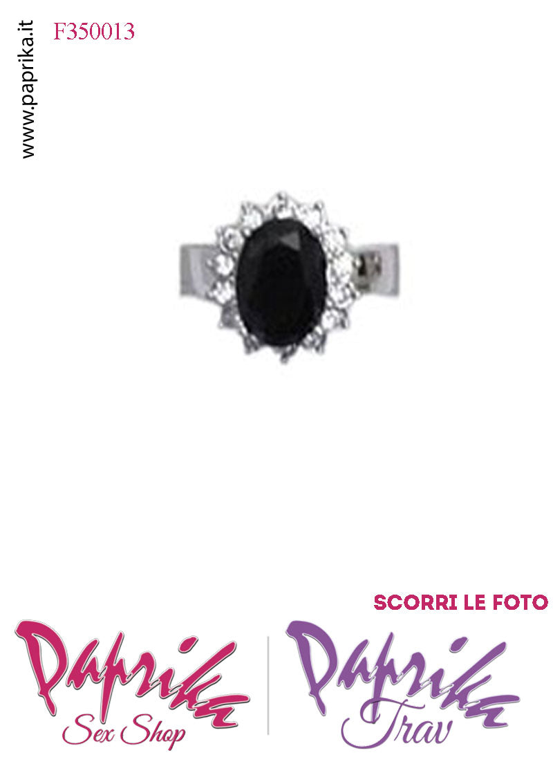 Anello Metallo Elasticizzato Strass Grandi Colorati Ovali Anello Metallo Elasticizzato Strass Grandi Colorati Ovali