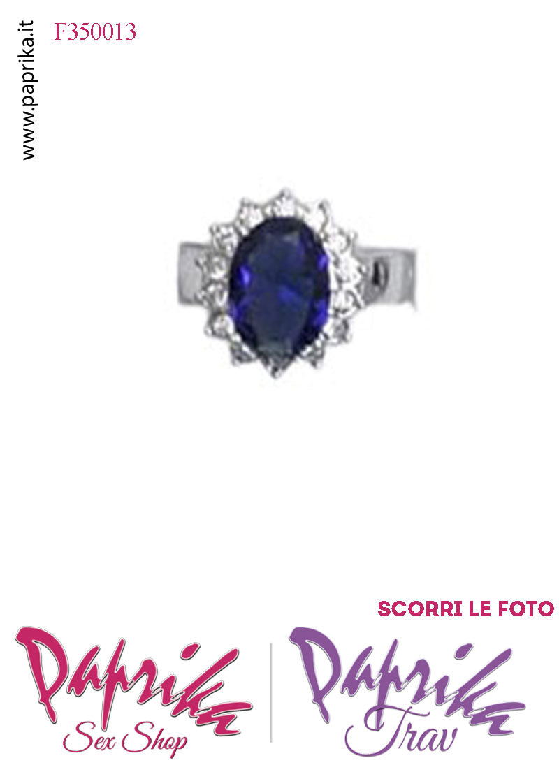 Anello Metallo Elasticizzato Strass Grandi Colorati Ovali Anello Metallo Elasticizzato Strass Grandi Colorati Ovali