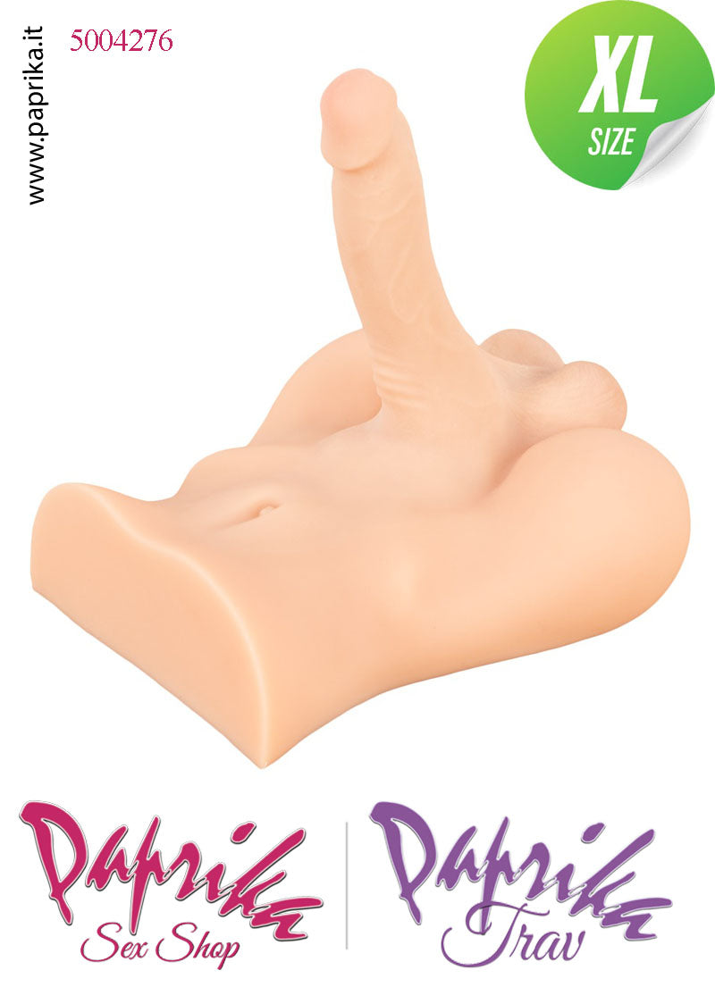 Busto Masturbatore Maschile Unisex Pene Flessibile Ano 25 cm Non Vibrante Busto Masturbatore Maschile Unisex Pene Flessibile Ano 25 cm Non Vibrante