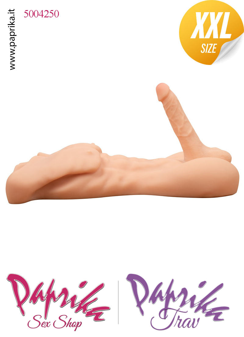 Busto Masturbatore Maschile Unisex Pene Flessibile Ano 52 cm Non Vibrante Busto Masturbatore Maschile Unisex Pene Flessibile Ano 52 cm Non Vibrante