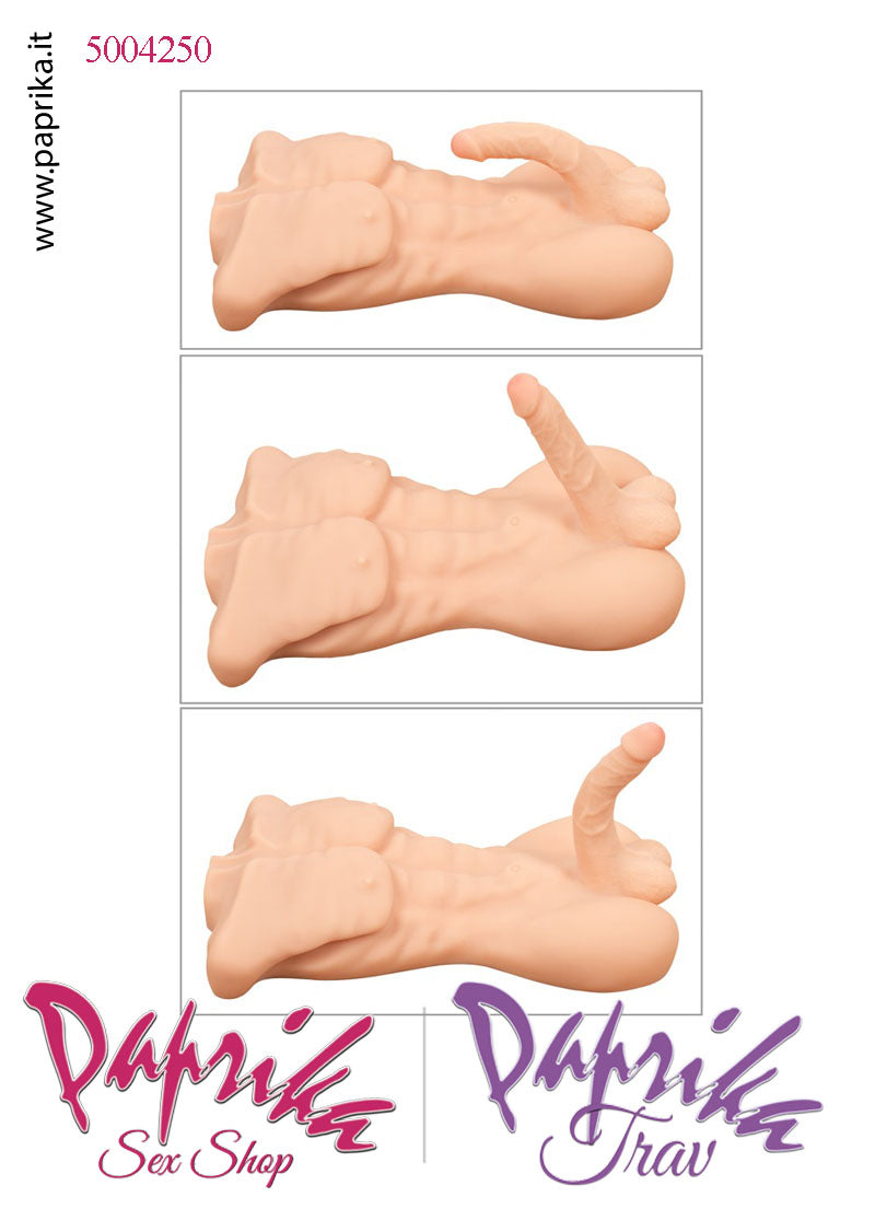 Busto Masturbatore Maschile Unisex Pene Flessibile Ano 52 cm Non Vibrante Busto Masturbatore Maschile Unisex Pene Flessibile Ano 52 cm Non Vibrante