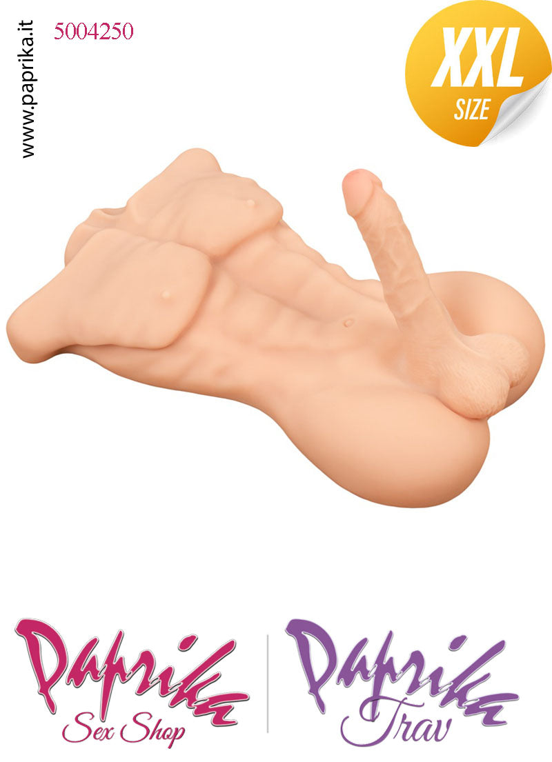 Busto Masturbatore Maschile Unisex Pene Flessibile Ano 52 cm Non Vibrante Busto Masturbatore Maschile Unisex Pene Flessibile Ano 52 cm Non Vibrante