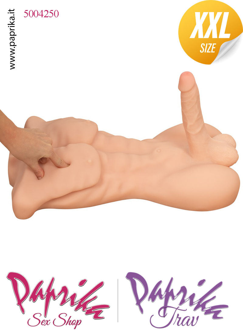 Busto Masturbatore Maschile Unisex Pene Flessibile Ano 52 cm Non Vibrante Busto Masturbatore Maschile Unisex Pene Flessibile Ano 52 cm Non Vibrante