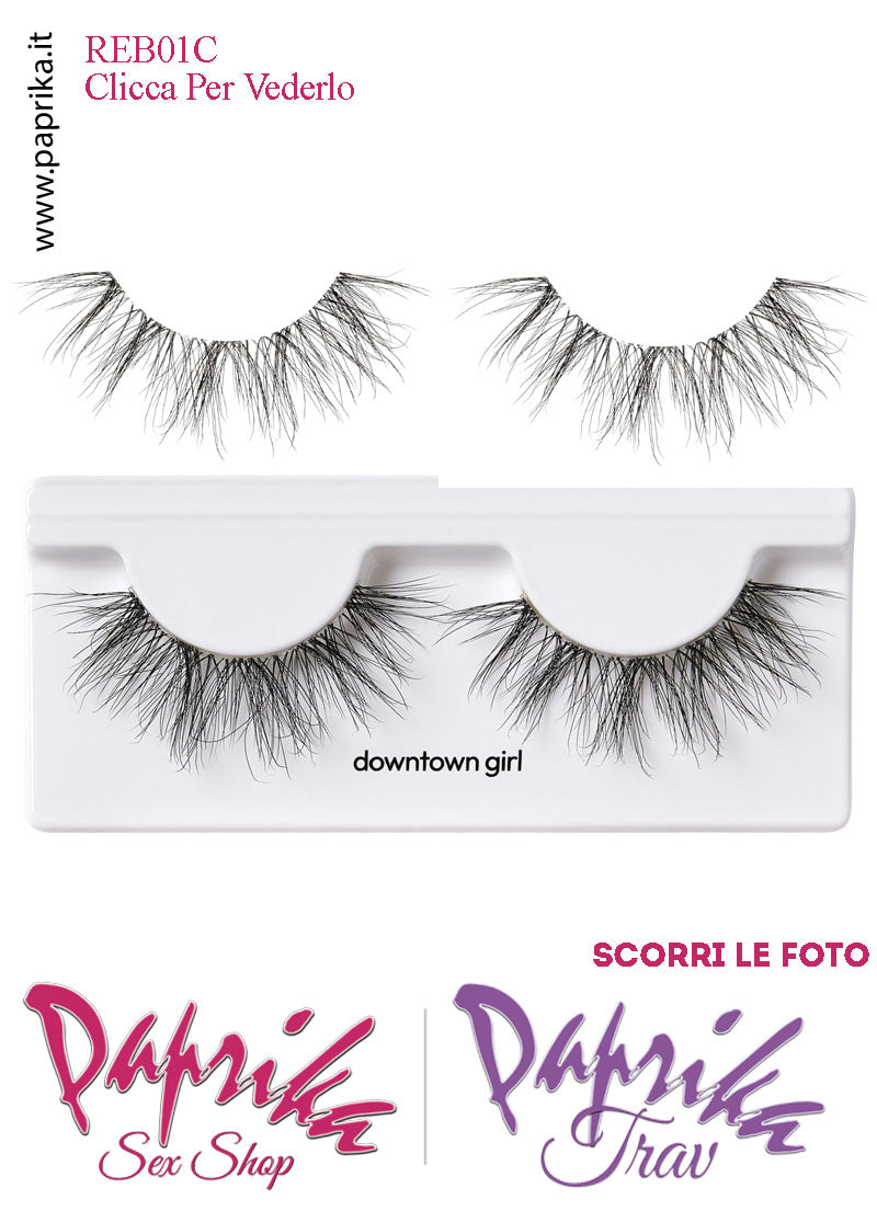 Ciglia Finte Coppia Colla Inclusa Finissime Intense Downtown Girl 14 mm Ciglia Finte Coppia Colla Inclusa Finissime Intense Downtown Girl 14 mm