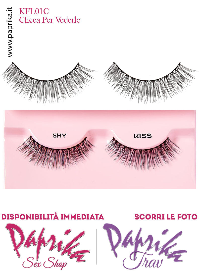 Ciglia Finte Coppia Colla Inclusa Finissime Sottilissime Shy 14 mm Ciglia Finte Coppia Colla Inclusa Finissime Sottilissime Shy 14 mm