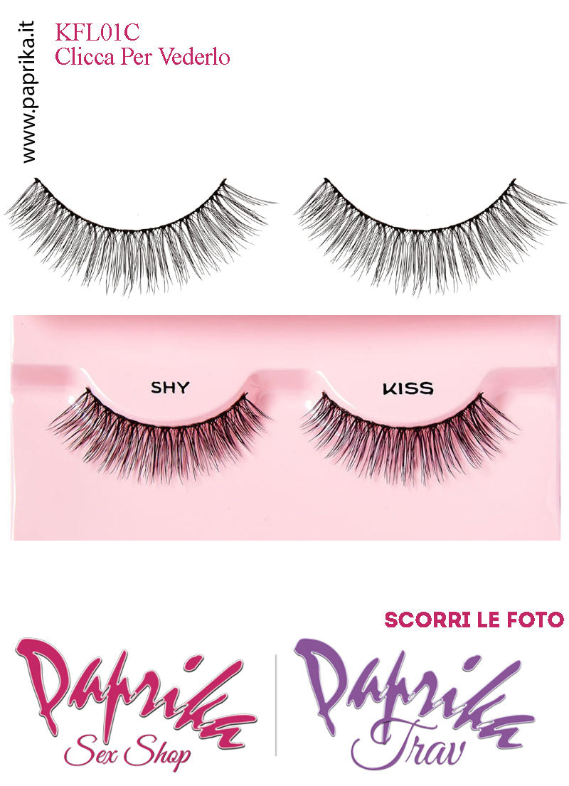 Ciglia Finte Coppia Colla Inclusa Finissime Sottilissime Shy 14 mm Ciglia Finte Coppia Colla Inclusa Finissime Sottilissime Shy 14 mm