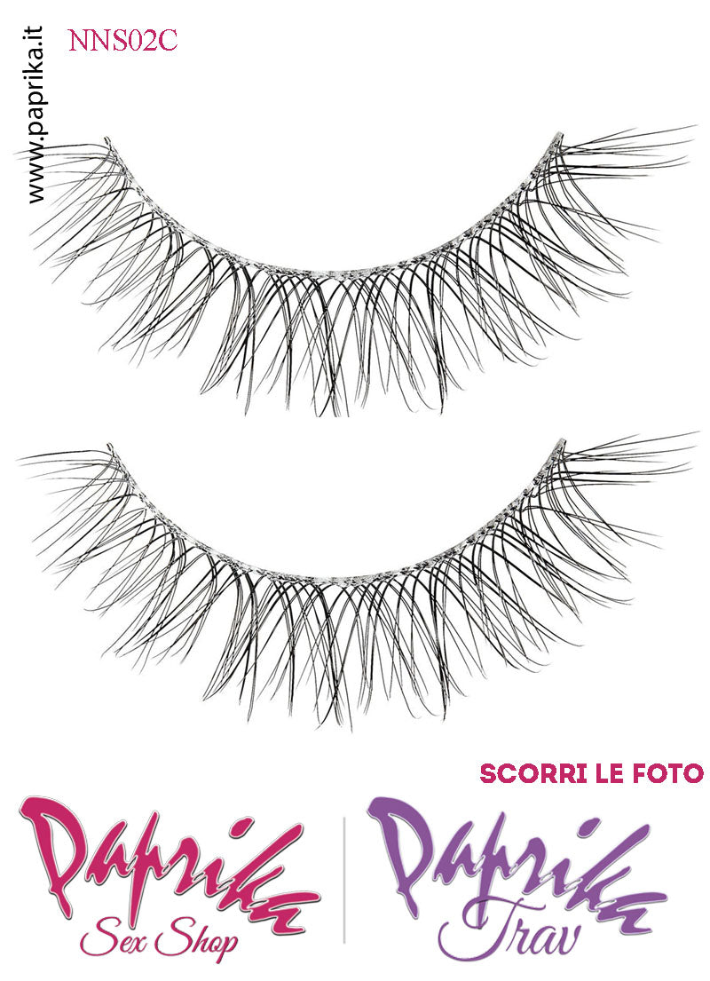 Ciglia Finte Coppia Colla Inclusa Lunghe Finissime Silver Ring 12 mm Ciglia Finte Coppia Colla Inclusa Lunghe Finissime Silver Ring 12 mm