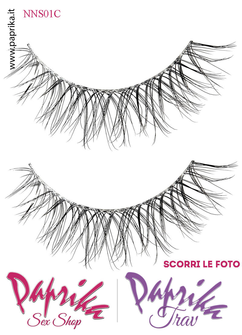 Ciglia Finte Coppia Colla Inclusa Finissime Intense White Shirt 12 mm Ciglia Finte Coppia Colla Inclusa Finissime Intense White Shirt 12 mm