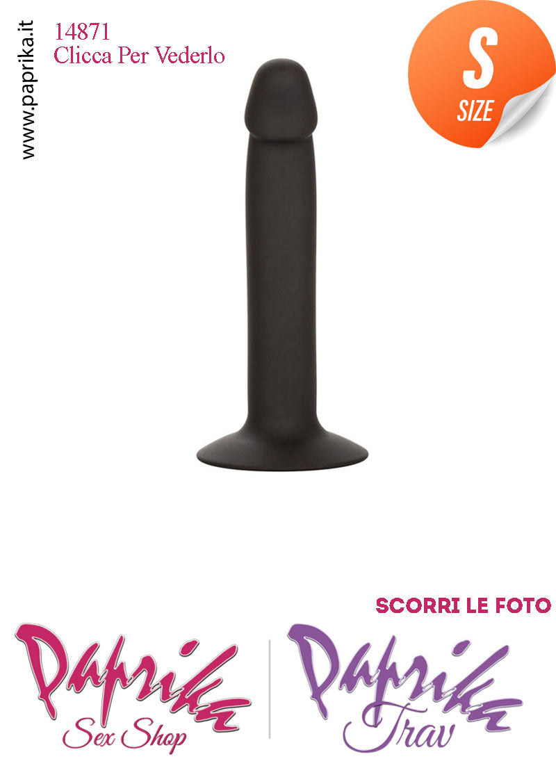 Strap-On Dildo Small Non Vibrante Unisex Silicone Liscio Ventosa 15 cm Ø 28 Strap-On Dildo Small Non Vibrante Unisex Silicone Liscio Ventosa 15 cm Ø 28