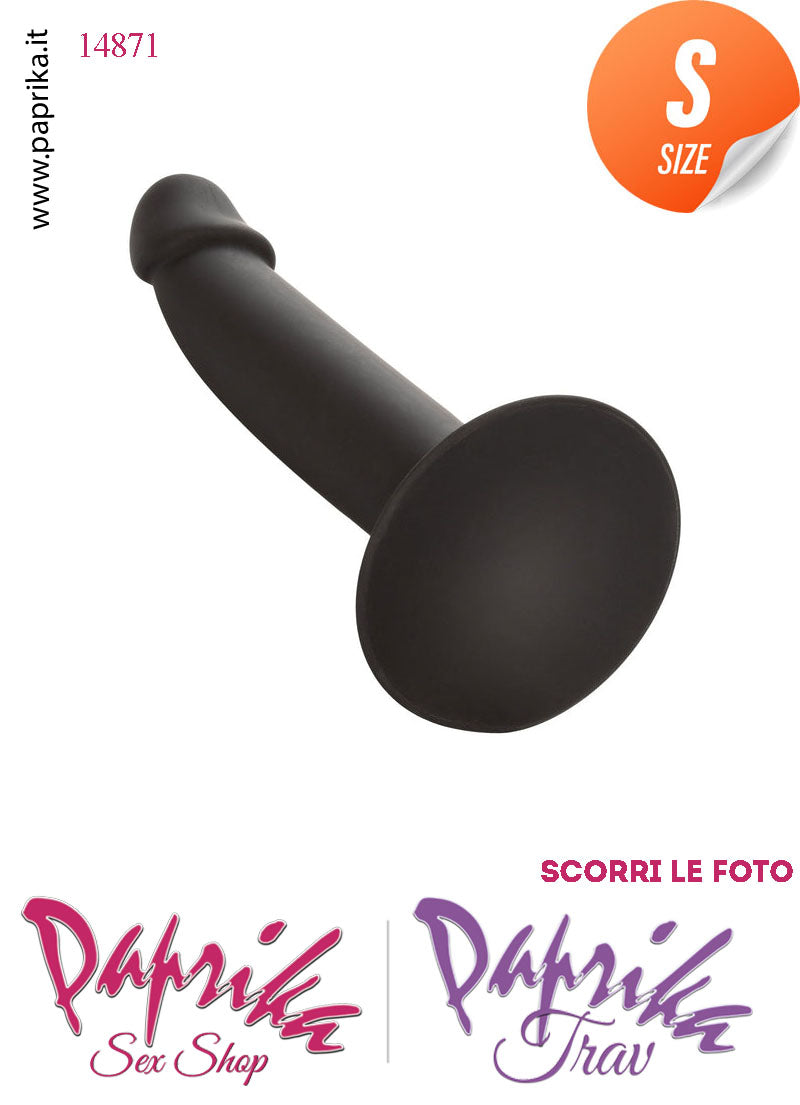 Strap-On Dildo Small Non Vibrante Unisex Silicone Liscio Ventosa 15 cm Ø 28 Strap-On Dildo Small Non Vibrante Unisex Silicone Liscio Ventosa 15 cm Ø 28