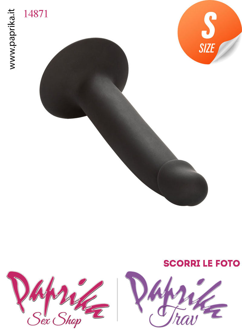 Strap-On Dildo Small Non Vibrante Unisex Silicone Liscio Ventosa 15 cm Ø 28 Strap-On Dildo Small Non Vibrante Unisex Silicone Liscio Ventosa 15 cm Ø 28