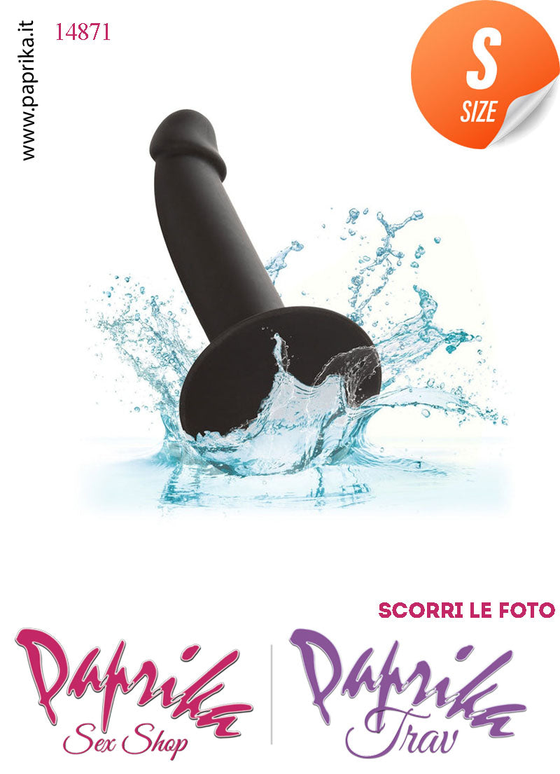 Strap-On Dildo Small Non Vibrante Unisex Silicone Liscio Ventosa 15 cm Ø 28 Strap-On Dildo Small Non Vibrante Unisex Silicone Liscio Ventosa 15 cm Ø 28