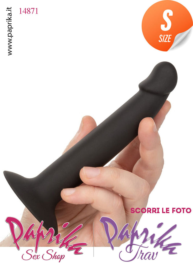 Strap-On Dildo Small Non Vibrante Unisex Silicone Liscio Ventosa 15 cm Ø 28 Strap-On Dildo Small Non Vibrante Unisex Silicone Liscio Ventosa 15 cm Ø 28