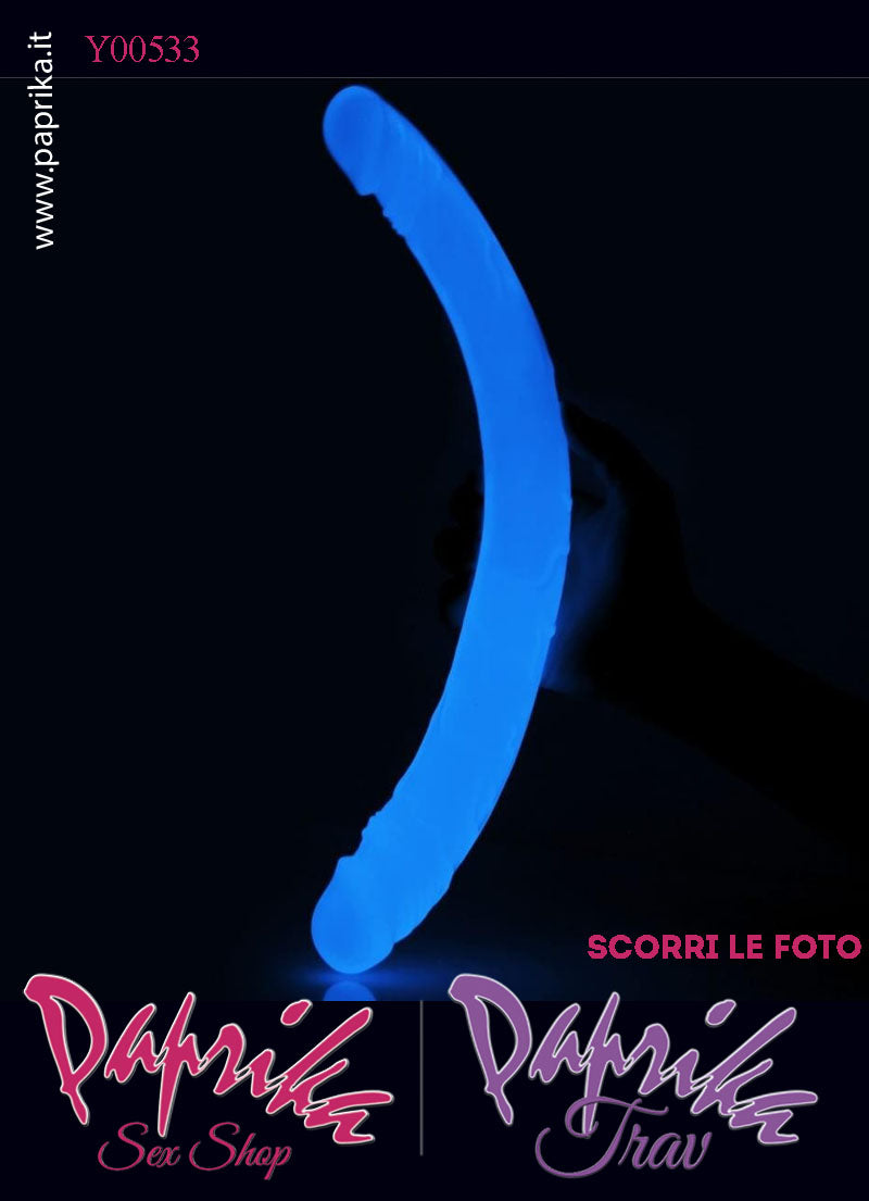 Fallo Doppio 2 Estremità 2 Partner Non Vibrante 35 cm Ø 30/38 Tpe Fosforescente Fallo Doppio 2 Estremità 2 Partner Non Vibrante 35 cm Ø 30/38 Tpe Fosforescente