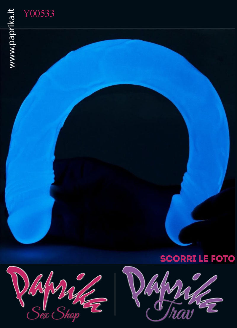 Fallo Doppio 2 Estremità 2 Partner Non Vibrante 35 cm Ø 30/38 Tpe Fosforescente Fallo Doppio 2 Estremità 2 Partner Non Vibrante 35 cm Ø 30/38 Tpe Fosforescente