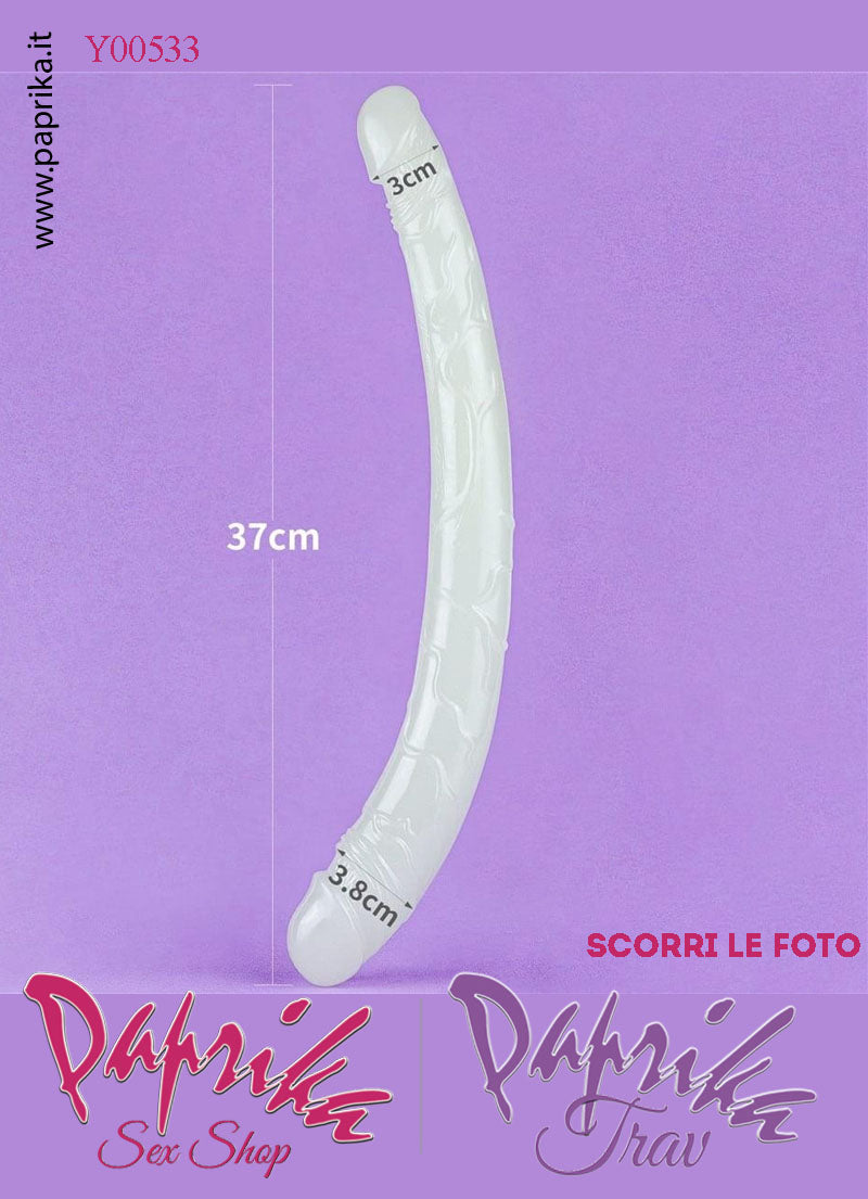 Fallo Doppio 2 Estremità 2 Partner Non Vibrante 35 cm Ø 30/38 Tpe Fosforescente Fallo Doppio 2 Estremità 2 Partner Non Vibrante 35 cm Ø 30/38 Tpe Fosforescente