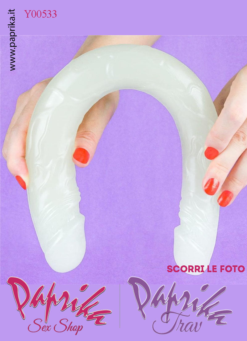 Fallo Doppio 2 Estremità 2 Partner Non Vibrante 35 cm Ø 30/38 Tpe Fosforescente Fallo Doppio 2 Estremità 2 Partner Non Vibrante 35 cm Ø 30/38 Tpe Fosforescente