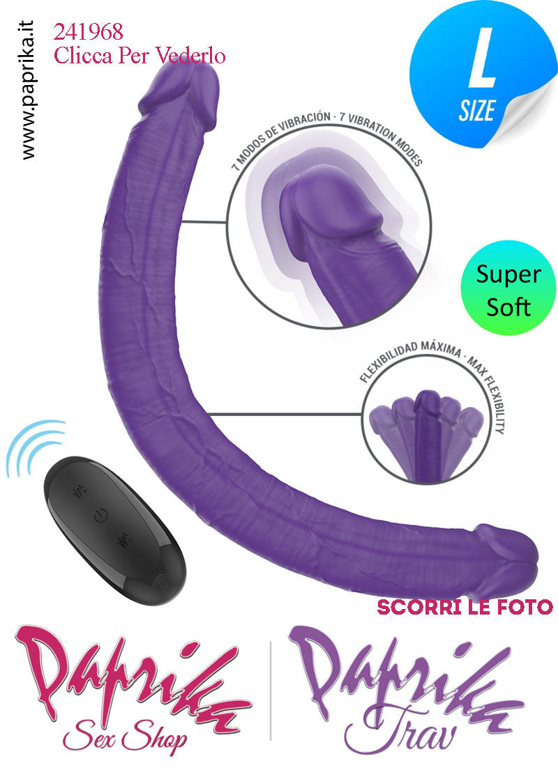 Fallo Doppio 2 Estremità 2 Partner Vibrante Telecomando 40 cm Ø 37 Silicone Fallo Doppio 2 Estremità 2 Partner Vibrante Telecomando 40 cm Ø 37 Silicone