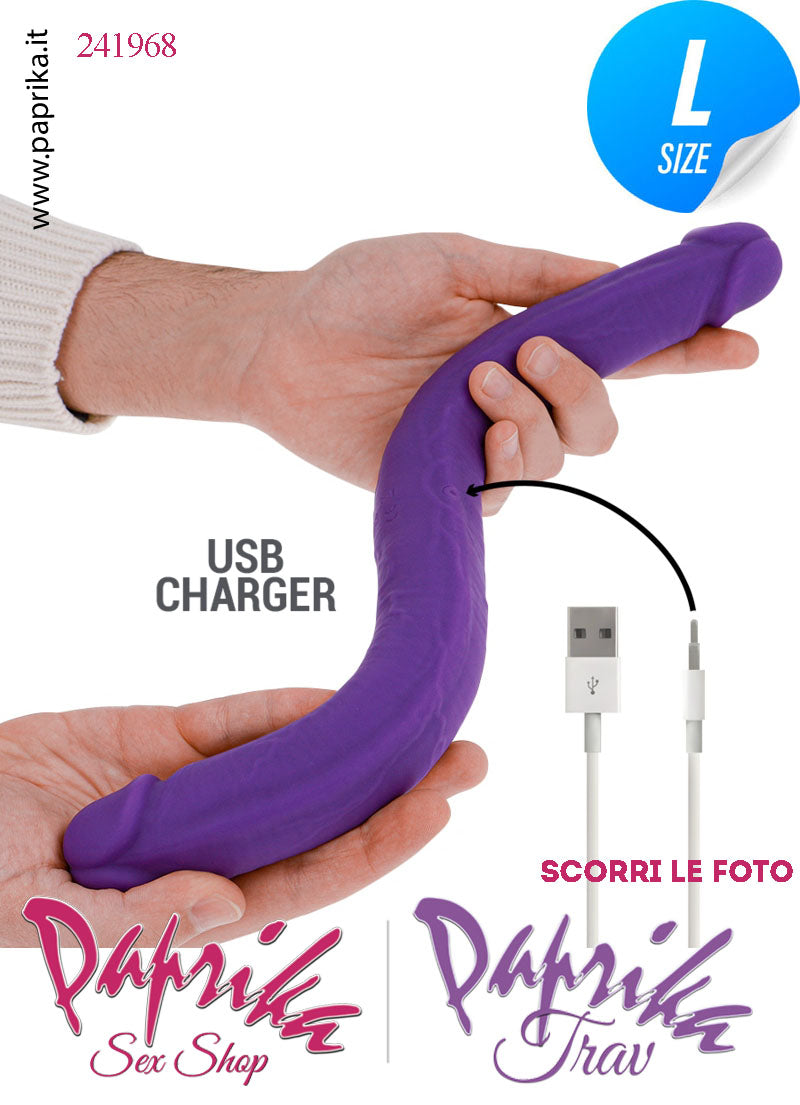 Fallo Doppio 2 Estremità 2 Partner Vibrante Telecomando 40 cm Ø 37 Silicone Fallo Doppio 2 Estremità 2 Partner Vibrante Telecomando 40 cm Ø 37 Silicone