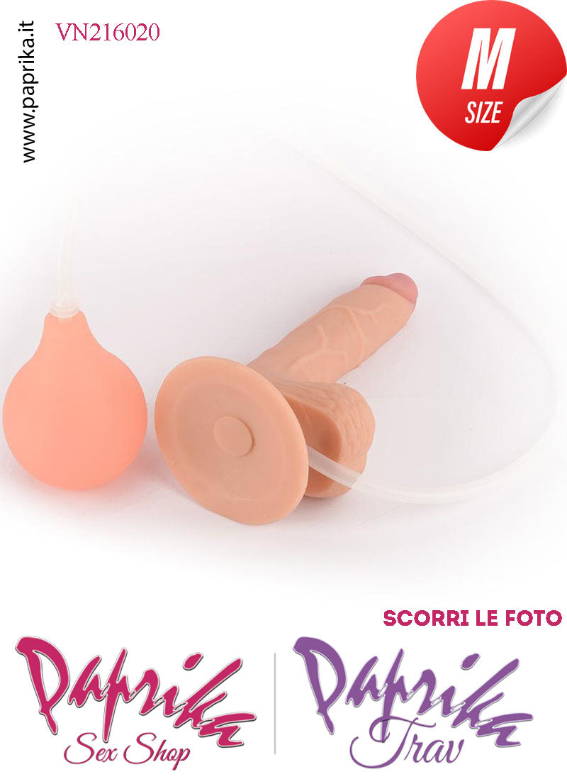 Fallo Testicoli Pvc Non Vibrante Eiaculazione Squirting 16 cm Ø 33 Unisex Ventosa Fallo Testicoli Pvc Non Vibrante Eiaculazione Squirting 16 cm Ø 33 Unisex Ventosa