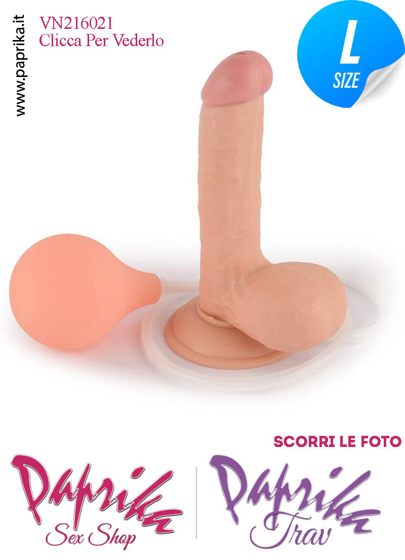Fallo Testicoli Pvc Non Vibrante Eiaculazione Squirting 18 cm Ø 40 Unisex Ventosa Fallo Testicoli Pvc Non Vibrante Eiaculazione Squirting 18 cm Ø 40 Unisex Ventosa