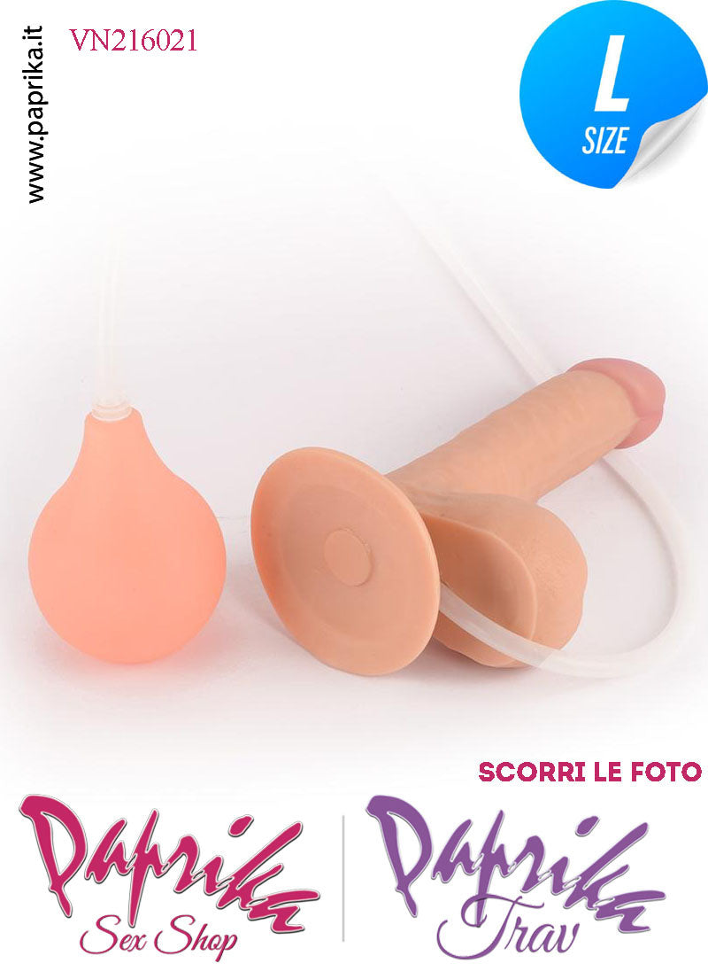 Fallo Testicoli Pvc Non Vibrante Eiaculazione Squirting 18 cm Ø 40 Unisex Ventosa Fallo Testicoli Pvc Non Vibrante Eiaculazione Squirting 18 cm Ø 40 Unisex Ventosa