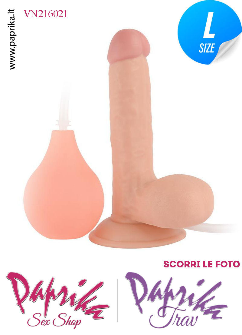Fallo Testicoli Pvc Non Vibrante Eiaculazione Squirting 18 cm Ø 40 Unisex Ventosa Fallo Testicoli Pvc Non Vibrante Eiaculazione Squirting 18 cm Ø 40 Unisex Ventosa
