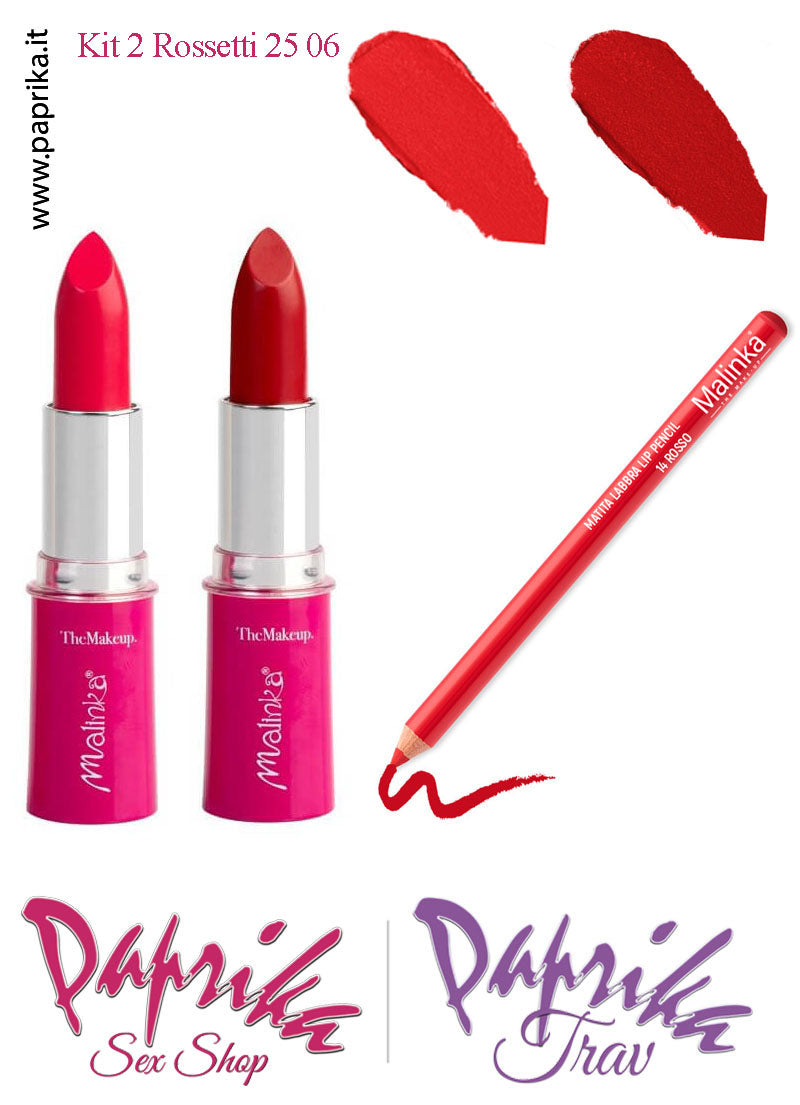 Kit 3 Pezzi 2 Rossetti Protettivi Lunga Durata 1 Matita Labbra Kit 3 Pezzi 2 Rossetti Protettivi Lunga Durata 1 Matita Labbra