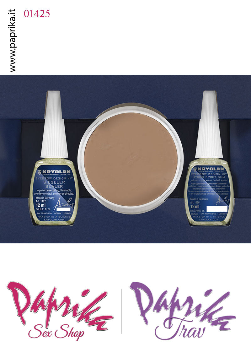 Kit Copertura Sopracciglia Kryolan Gel Plastilina Fissante 3 Pezzi Kit Copertura Sopracciglia Kryolan Gel Plastilina Fissante 3 Pezzi