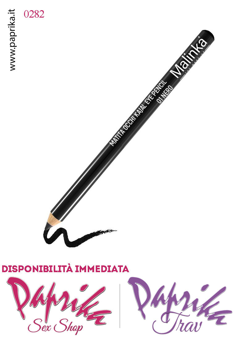 Matita Nera Kajal Legno Contorno Occhi Lunga Durata 13 cm Matita Nera Kajal Legno Contorno Occhi Lunga Durata 13 cm