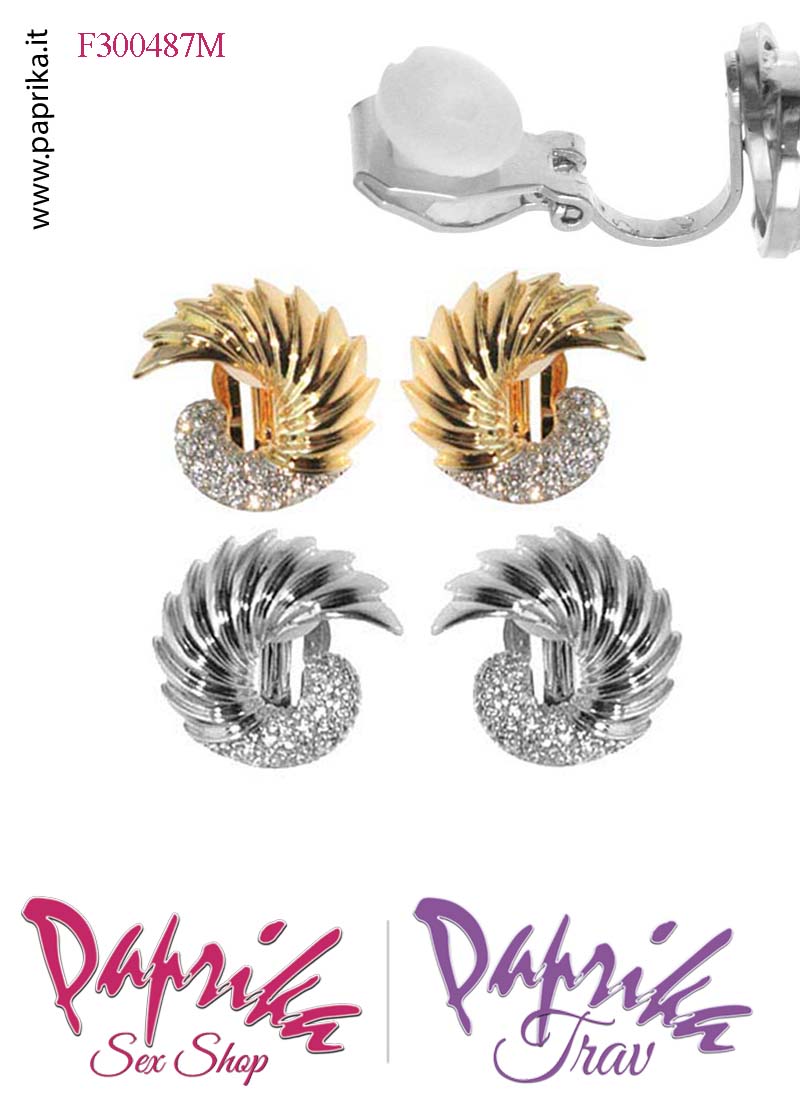 Orecchini Rotondi Aperti 20 mm Clip Bigiotteria Tempestati Piccoli Strass Orecchini Rotondi Aperti 20 mm Clip Bigiotteria Tempestati Piccoli Strass