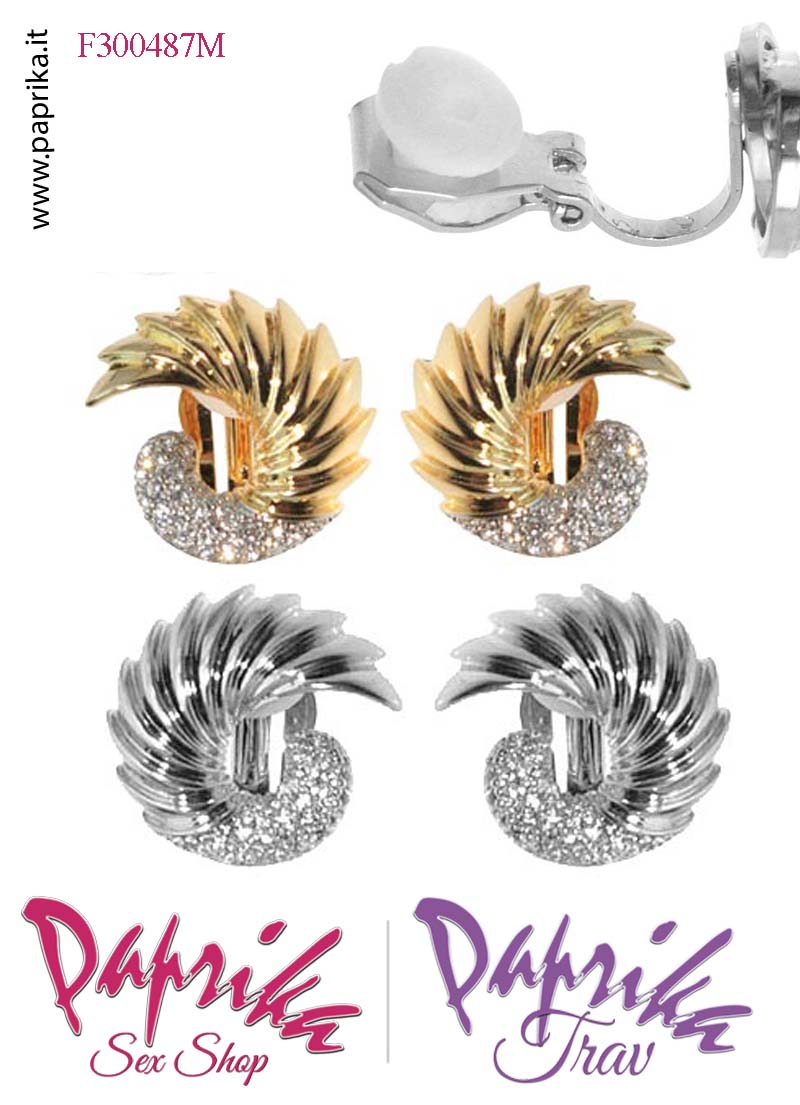 Orecchini Rotondi Aperti 20 mm Clip Bigiotteria Tempestati Piccoli Strass Orecchini Rotondi Aperti 20 mm Clip Bigiotteria Tempestati Piccoli Strass
