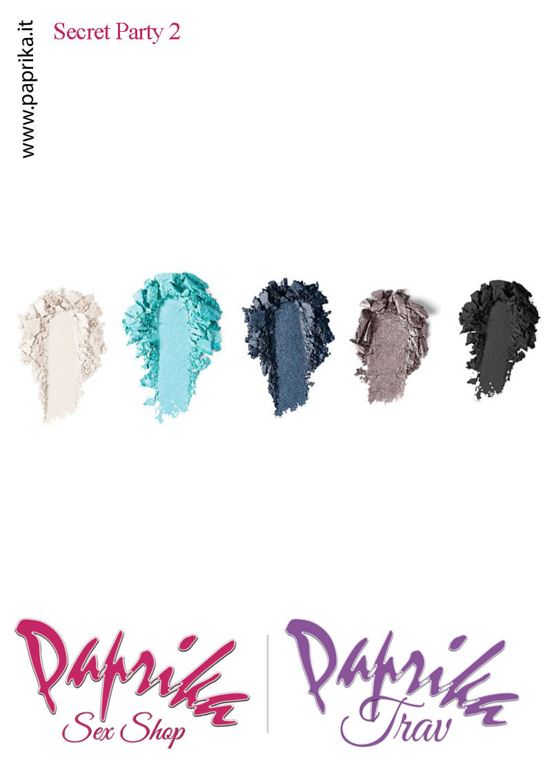 Palette Ombretti 5 Tonalità Confezione Coperchio Trasparente Secret Party 02 Palette Ombretti 5 Tonalità Confezione Coperchio Trasparente Secret Party 02