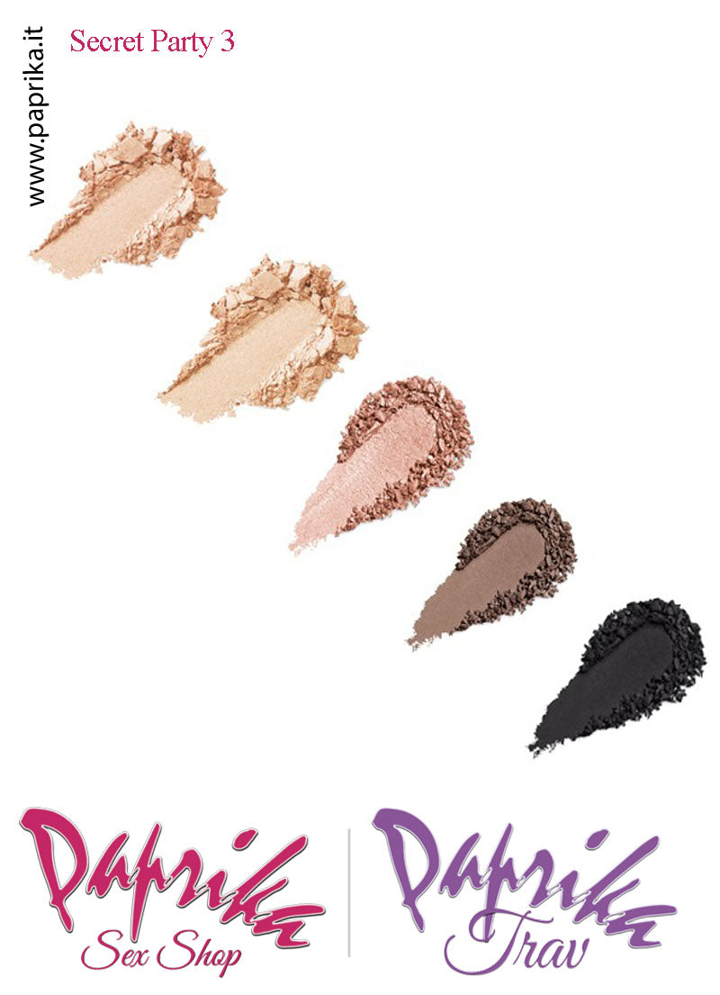 Palette Ombretti 5 Tonalità Confezione Coperchio Trasparente Secret Party 03 Palette Ombretti 5 Tonalità Confezione Coperchio Trasparente Secret Party 03