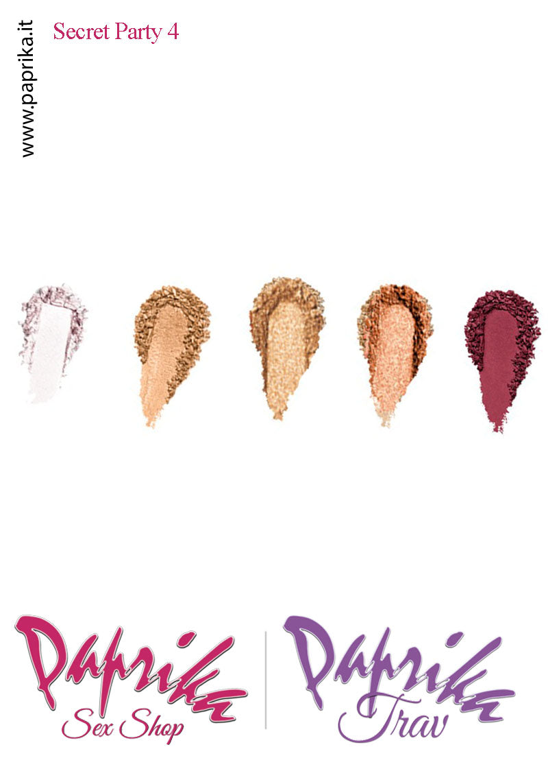 Palette Ombretti 5 Tonalità Confezione Coperchio Trasparente Secret Party 04 Palette Ombretti 5 Tonalità Confezione Coperchio Trasparente Secret Party 04
