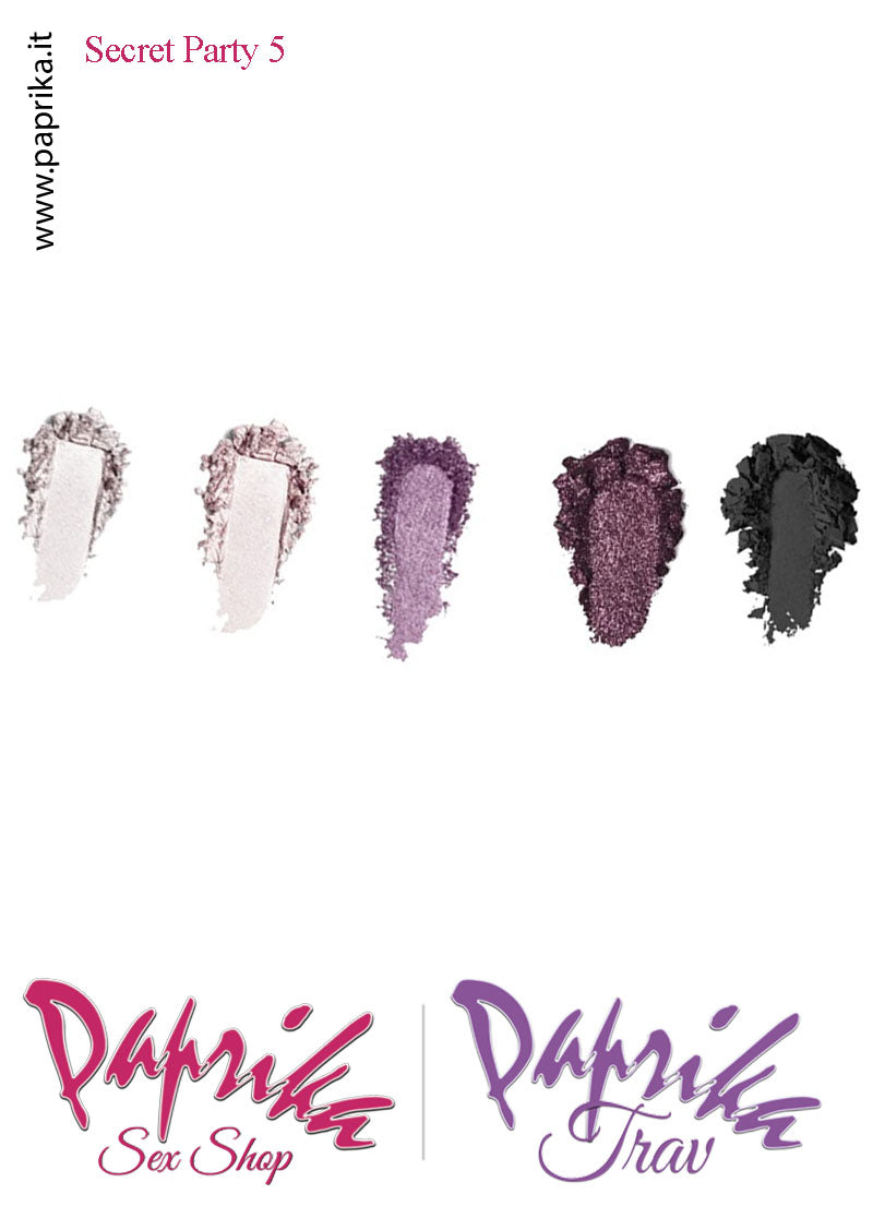 Palette Ombretti 5 Tonalità Confezione Coperchio Trasparente Secret Party 05 Palette Ombretti 5 Tonalità Confezione Coperchio Trasparente Secret Party 05
