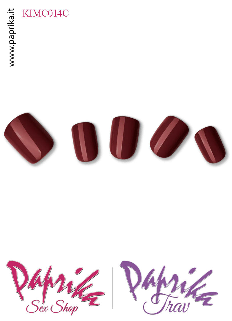 Unghie Finte Unisex Autoincollanti Biadesivo Rosso Bordeaux 30 Pz. Unghie Finte Unisex Autoincollanti Biadesivo Rosso Bordeaux 30 Pz.