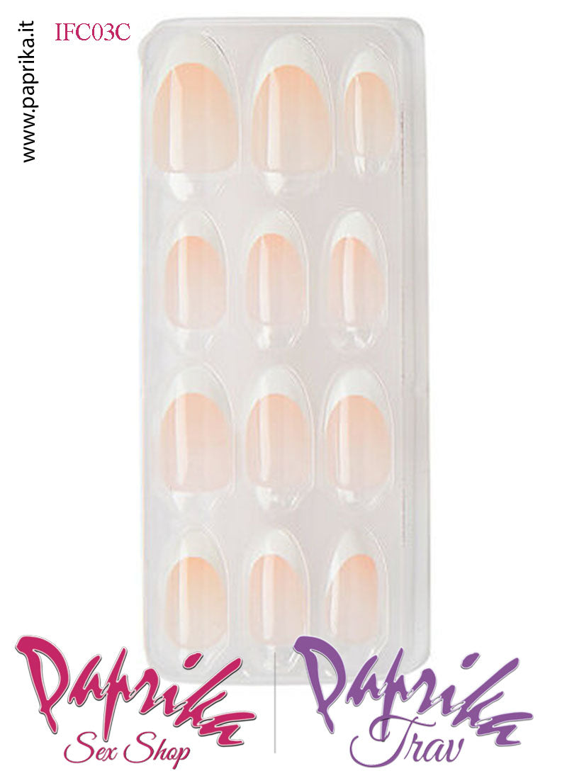 Unghie Finte Autoincollanti Biadesivo Unisex Nudo French Bianco 30 Pz. Unghie Finte Autoincollanti Biadesivo Unisex Nudo French Bianco 30 Pz.