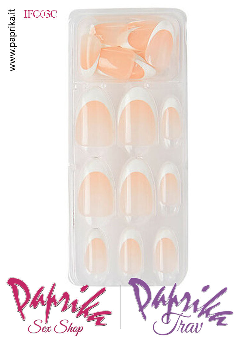 Unghie Finte Autoincollanti Biadesivo Unisex Nudo French Bianco 30 Pz. Unghie Finte Autoincollanti Biadesivo Unisex Nudo French Bianco 30 Pz.