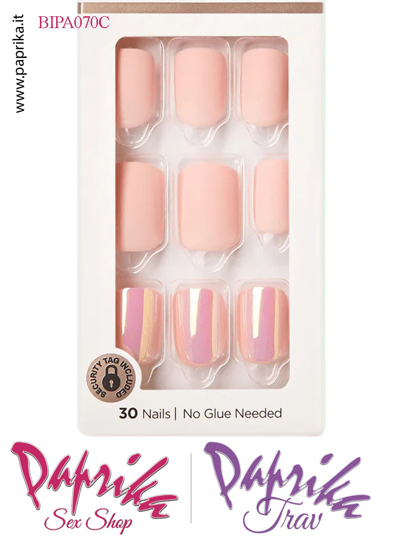 Unghie Finte Autoincollanti Biadesivo Unisex Rosa & Rosa Lucido 30 Pz. Unghie Finte Autoincollanti Biadesivo Unisex Rosa & Rosa Lucido 30 Pz.