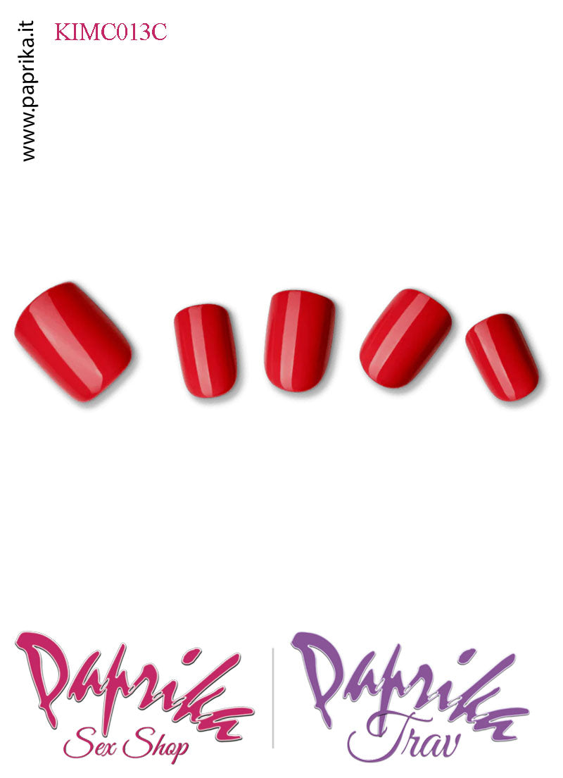 Unghie Finte Unisex Autoincollanti Biadesivo Rosso Vivo 30 Pz. Unghie Finte Unisex Autoincollanti Biadesivo Rosso Vivo 30 Pz.
