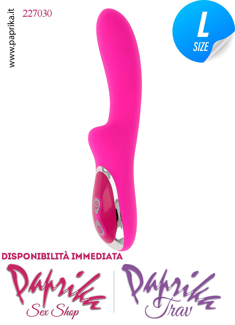 Vibratore Vaginale Punto G 10 Velocità 21cm Ø 37 Silicone Flessibile Vibratore Vaginale Punto G 10 Velocità 21cm Ø 37 Silicone Flessibile