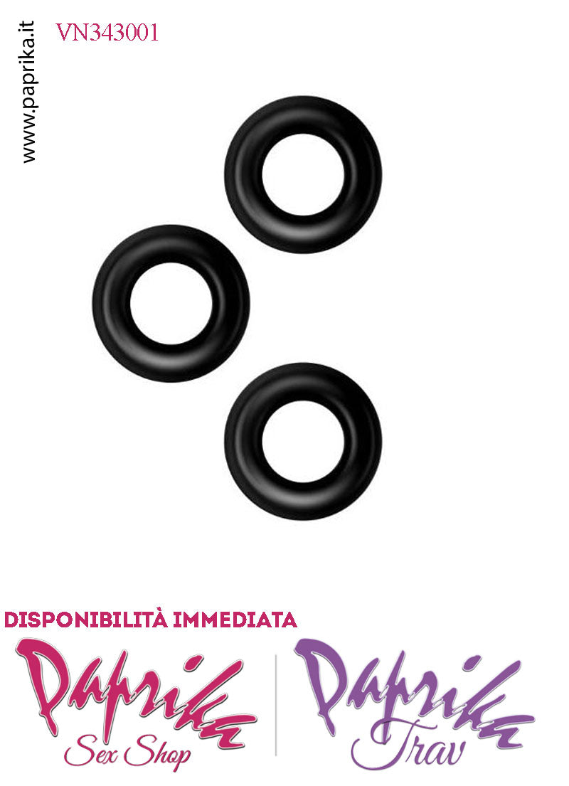 Tre Anelli Fallici TPE Elasticizzati Ritardante e Mantenimento Erezione Tre Anelli Fallici TPE Elasticizzati Ritardante e Mantenimento Erezione