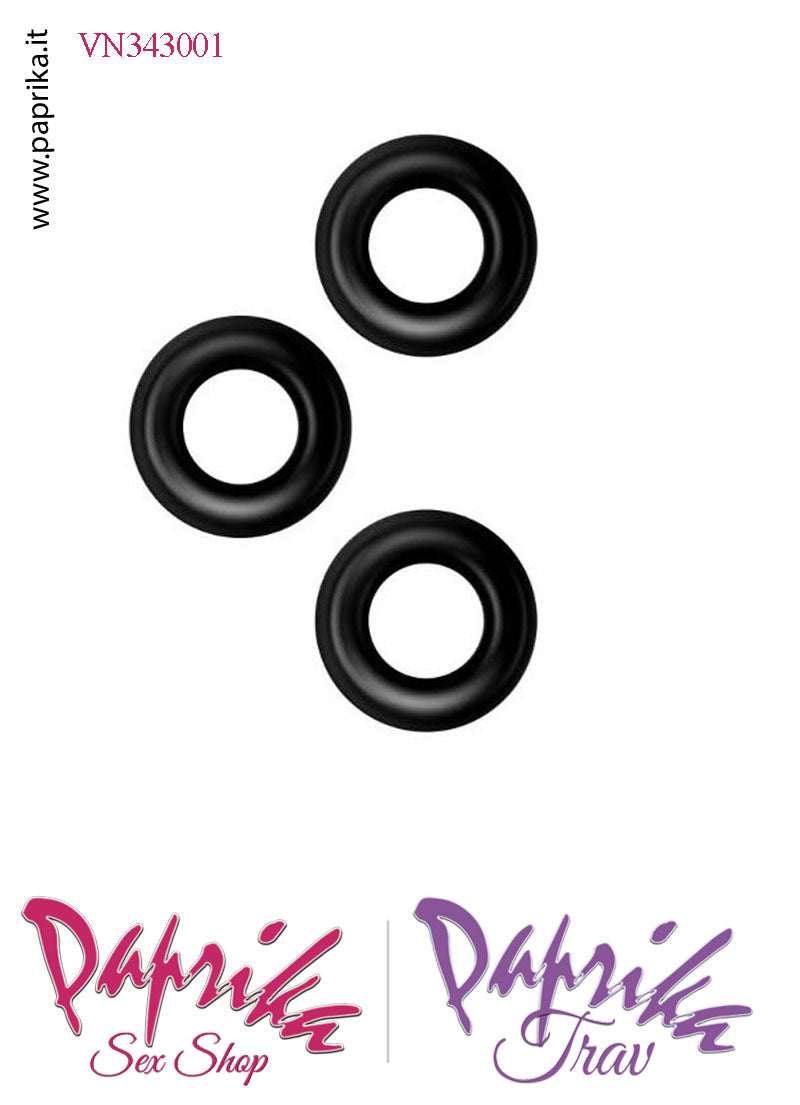 Tre Anelli Fallici TPE Elasticizzati Ritardante e Mantenimento Erezione Tre Anelli Fallici TPE Elasticizzati Ritardante e Mantenimento Erezione