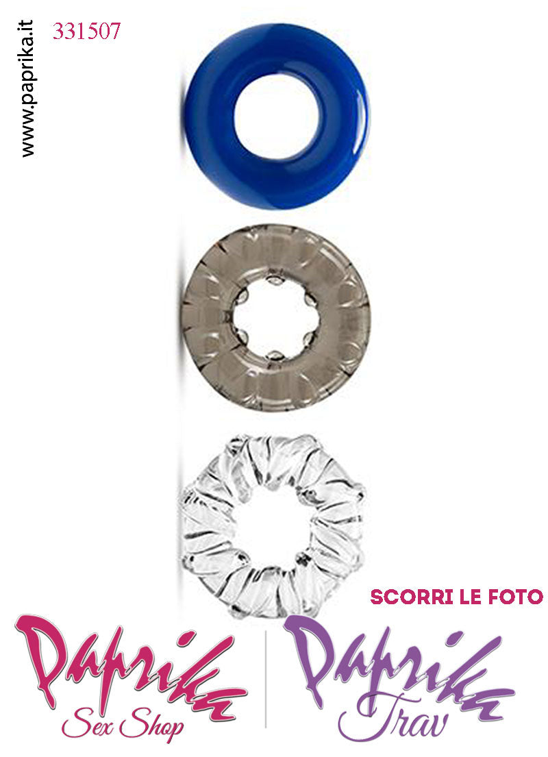 Tris Anelli Fallici Elasticizzati Ritardanti Mantenimento Erezione Tris Anelli Fallici Elasticizzati Ritardanti Mantenimento Erezione