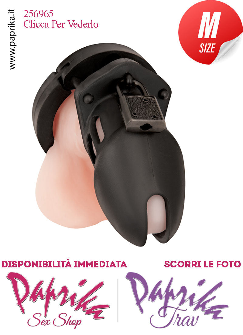 Cintura Di Castità Maschile Chastity Cage Silicone Nero Lucchetto Metallo Cintura Di Castità Maschile Chastity Cage Silicone Nero Lucchetto Metallo