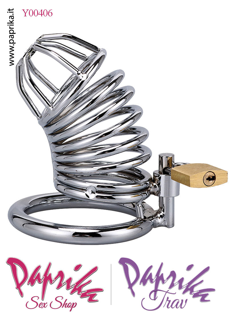 Cintura Di Castità Maschile Chastity Cage Corta Acciaio Anello Ø 43 Cintura Di Castità Maschile Chastity Cage Corta Acciaio Anello Ø 43