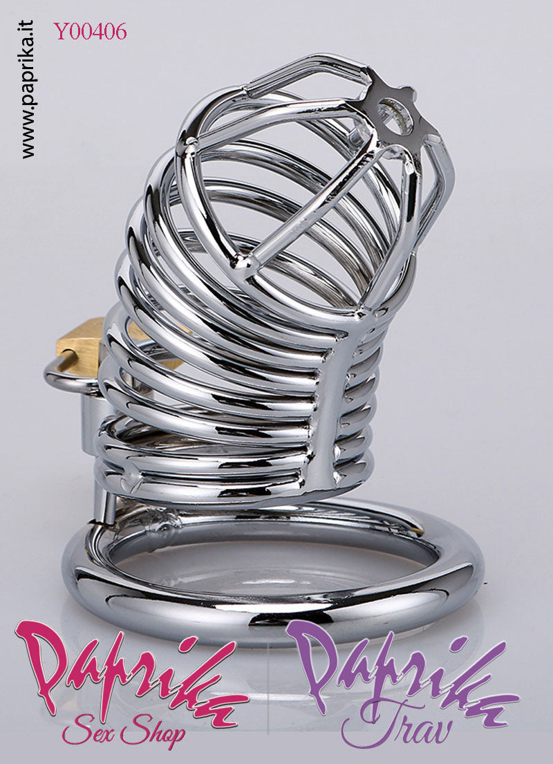 Cintura Di Castità Maschile Chastity Cage Corta Acciaio Anello Ø 43 Cintura Di Castità Maschile Chastity Cage Corta Acciaio Anello Ø 43
