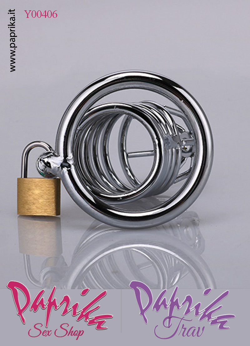 Cintura Di Castità Maschile Chastity Cage Corta Acciaio Anello Ø 43 Cintura Di Castità Maschile Chastity Cage Corta Acciaio Anello Ø 43