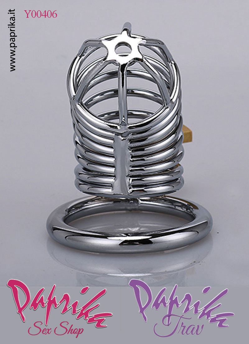Cintura Di Castità Maschile Chastity Cage Corta Acciaio Anello Ø 43 Cintura Di Castità Maschile Chastity Cage Corta Acciaio Anello Ø 43